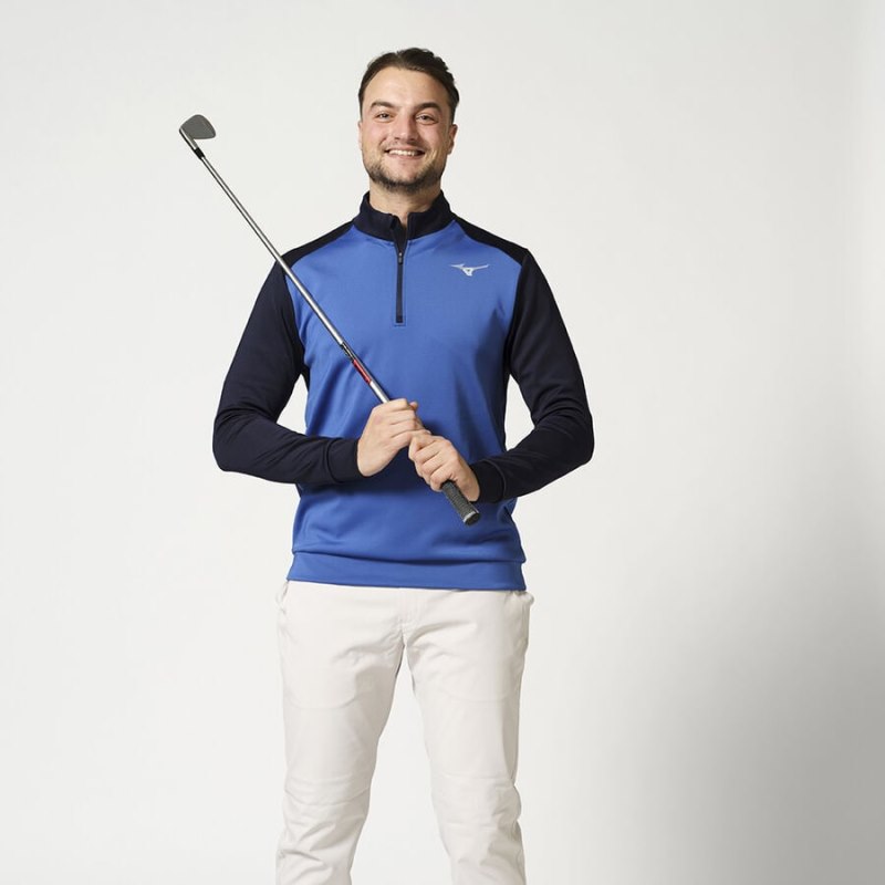 Mizuno RB 1/4 Zip Blauw | ITAU5750