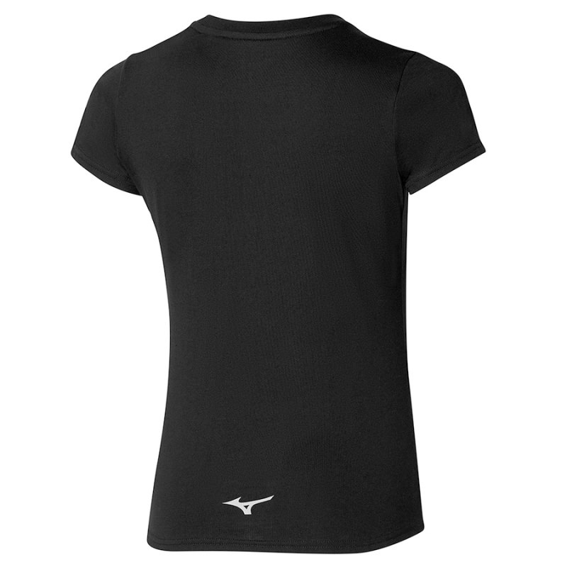 Mizuno RB Logo Tee Zwart | OLBT7063