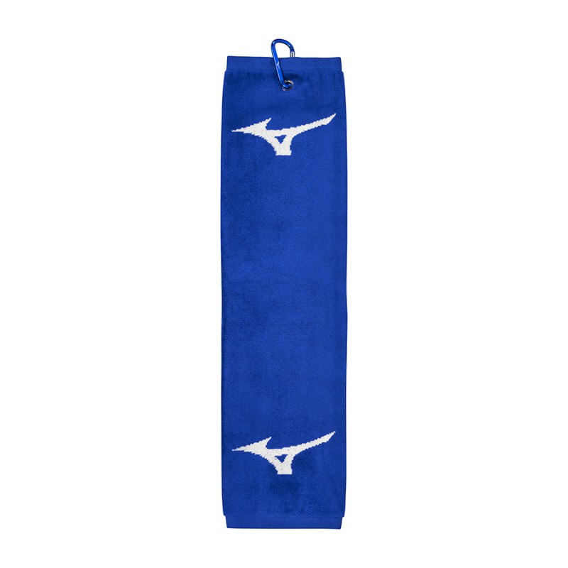 Mizuno RB TRI Fold Towel Blauw Wit | NCOI4761