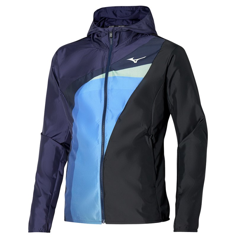 Mizuno Release Hooded Donkerblauw | LADV4335