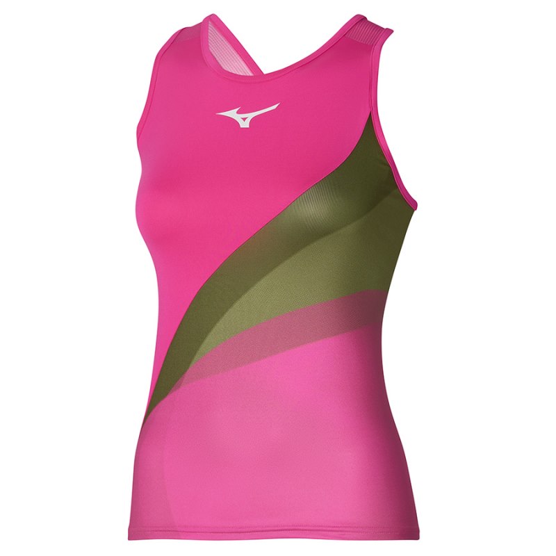 Mizuno Release Printed Roze Groen | AXYC1245