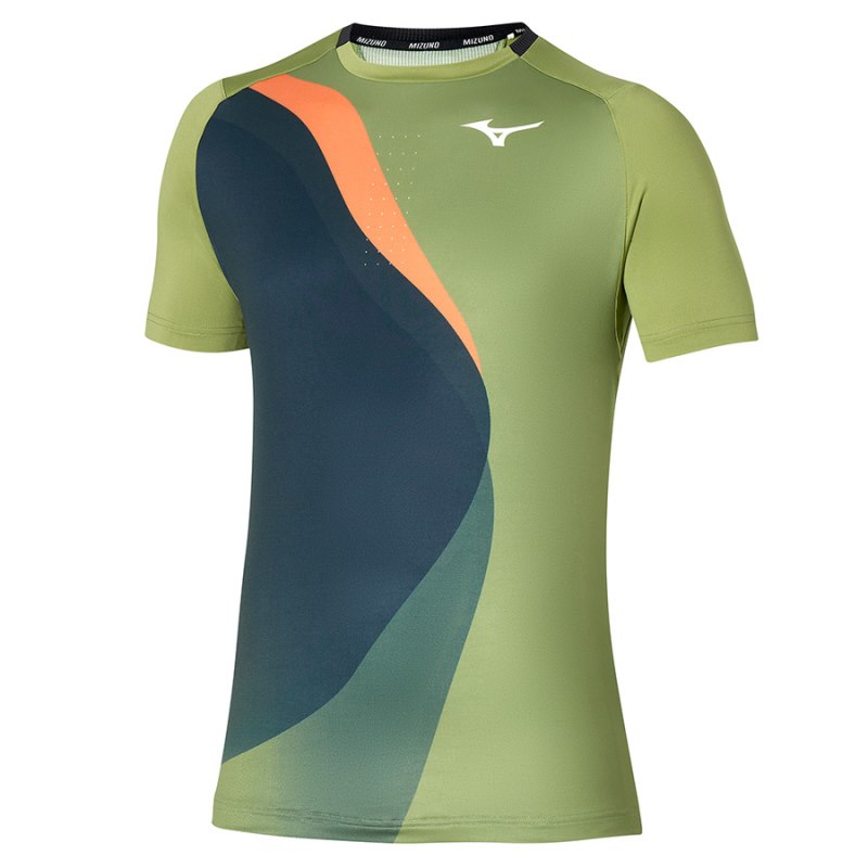 Mizuno Release Shadow Graphic Tee Groen | CZQJ5267