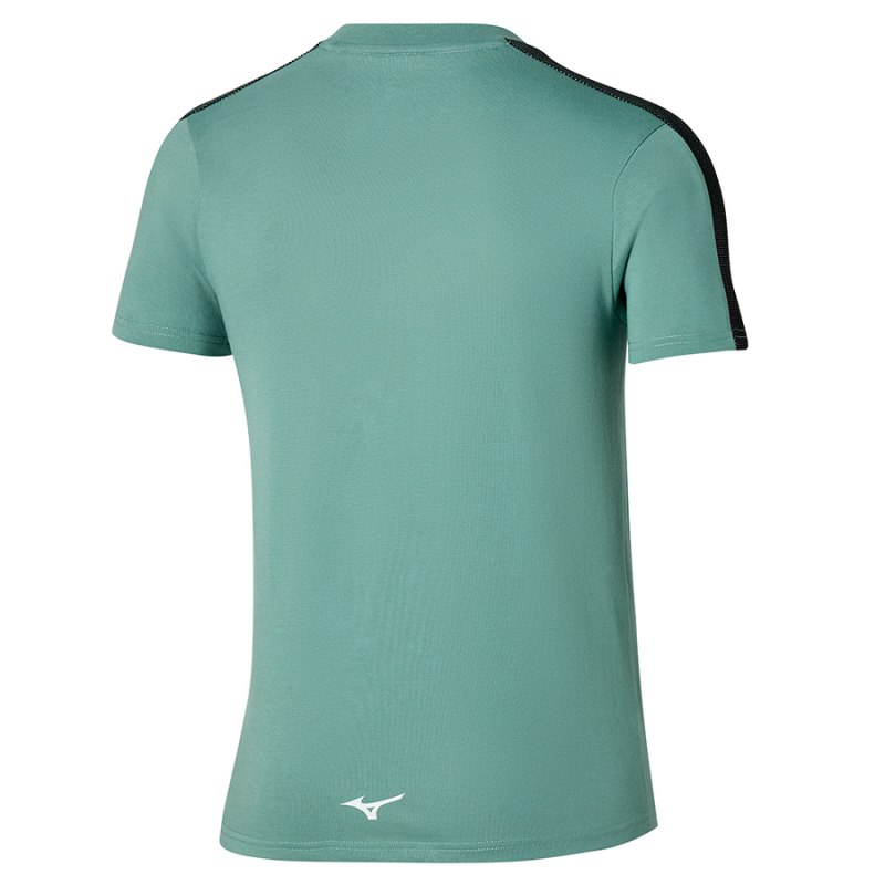 Mizuno Release Tape Tee Groen Blauw | YSCX7199