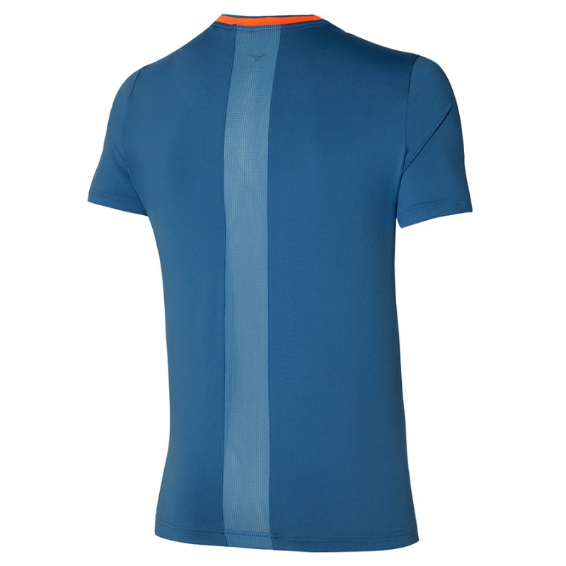 Mizuno Shadow Graphic Tee Blauw | AAZC4803