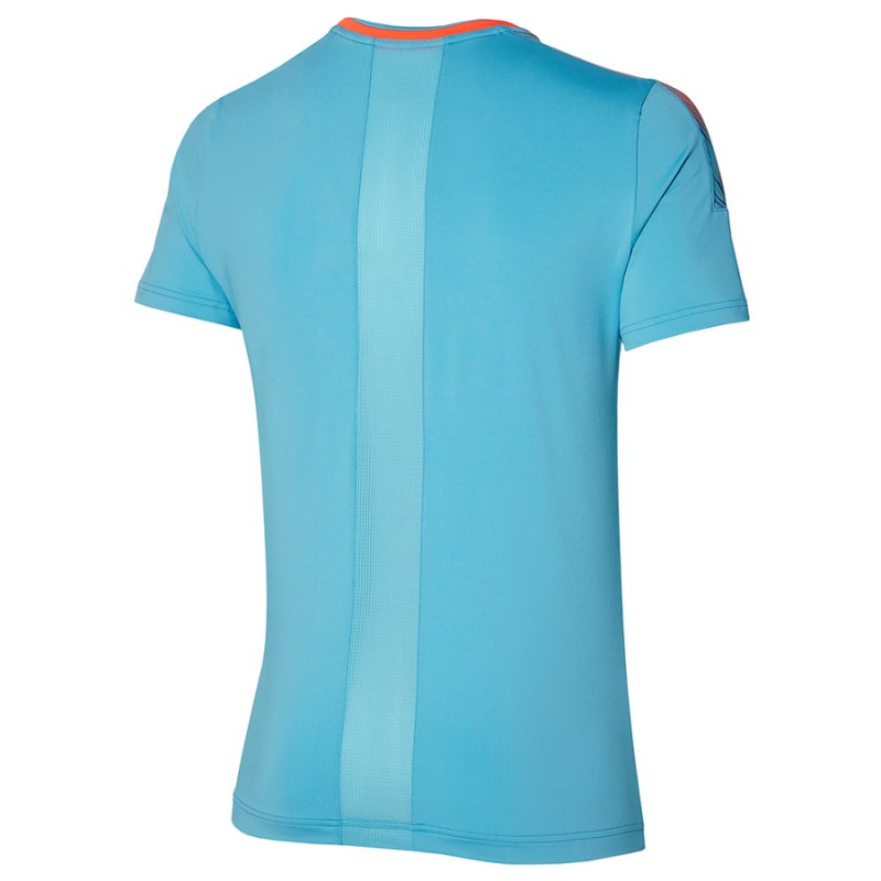 Mizuno Shadow Tee Blauw | QPER1041