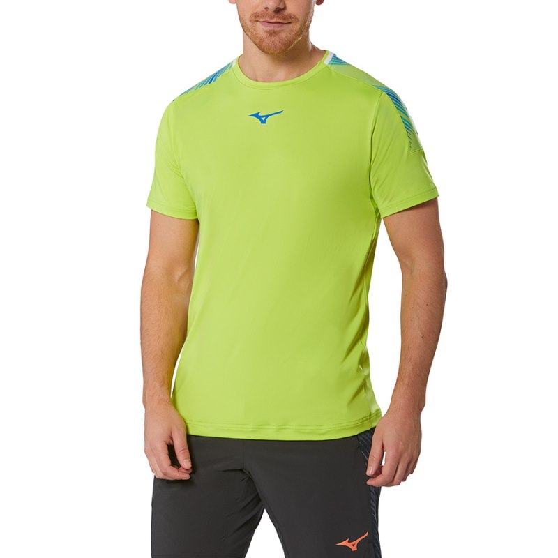 Mizuno Shadow Tee Lichtgroen | FLBH4405