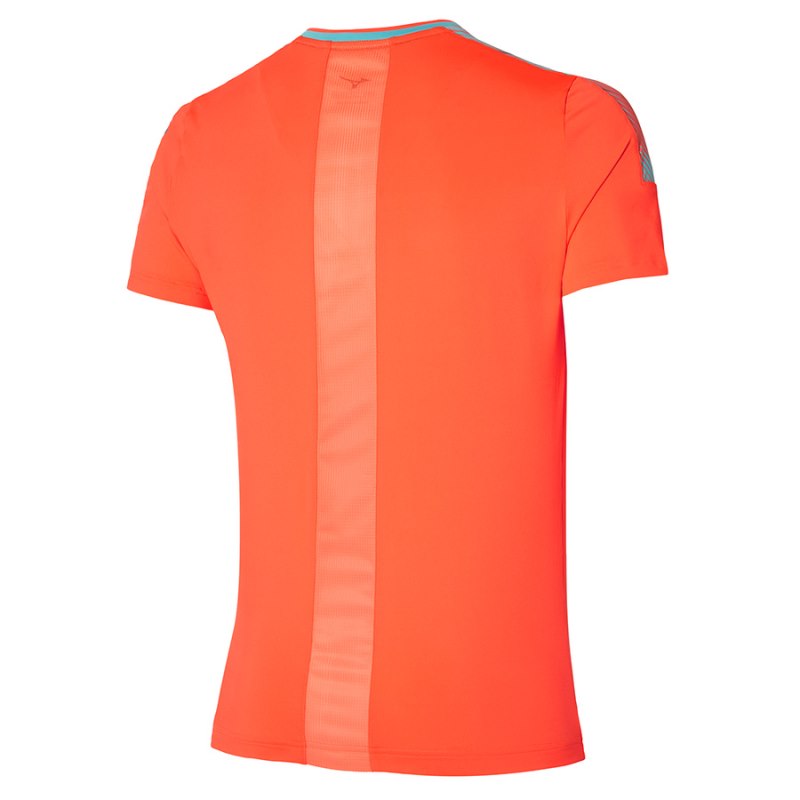 Mizuno Shadow Tee Rood | VJEV1478