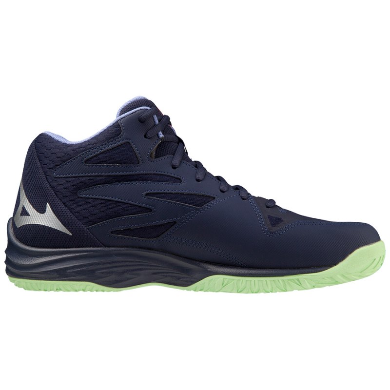 Mizuno Thunder Blade Z Mid Donkerblauw Groen Paars | WESH5088