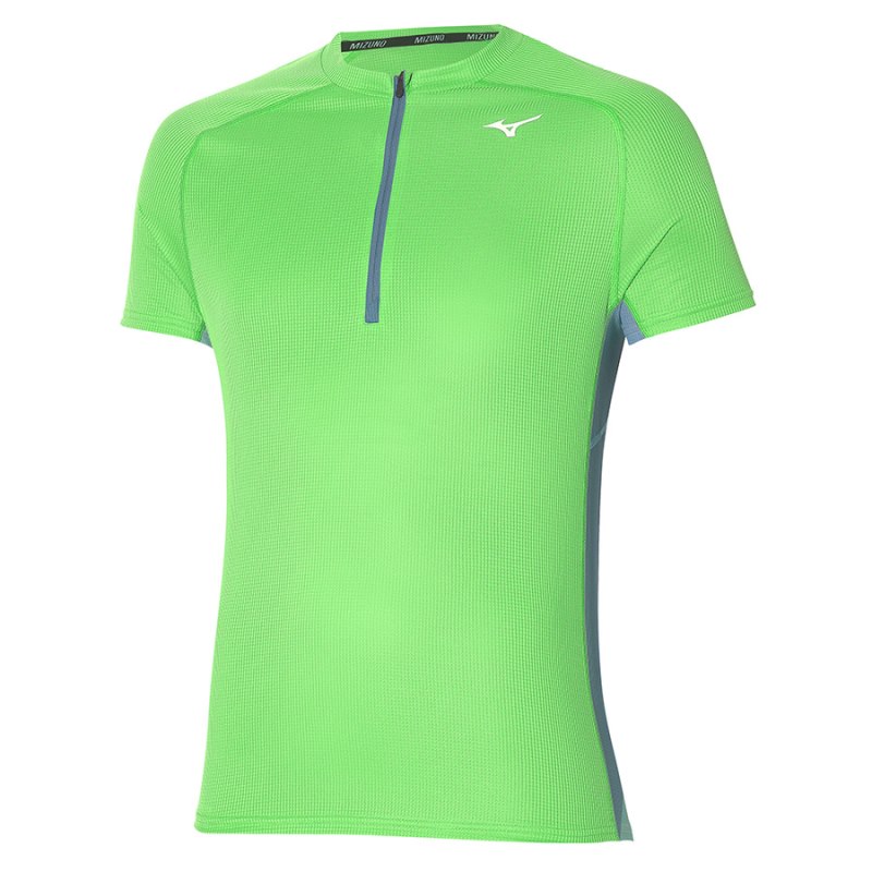 Mizuno Trail Dryaeroflow HZ Tee Lichtgroen | EBKS5611