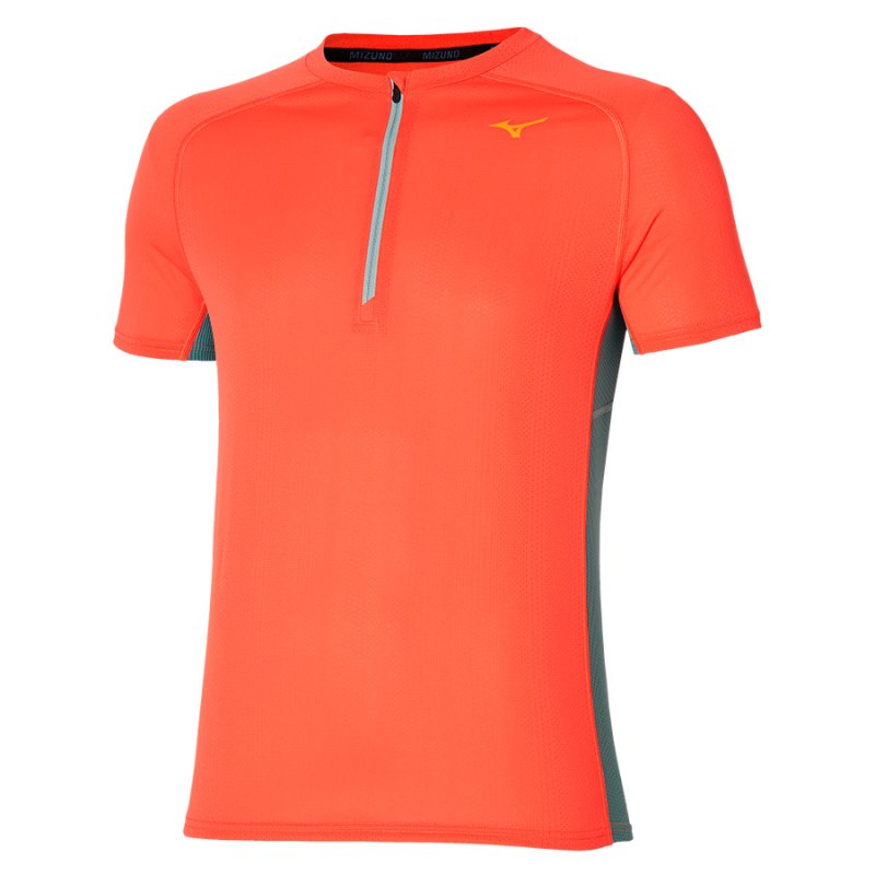 Mizuno Trail Dryaeroflow HZ Tee Oranje | MRWH5327