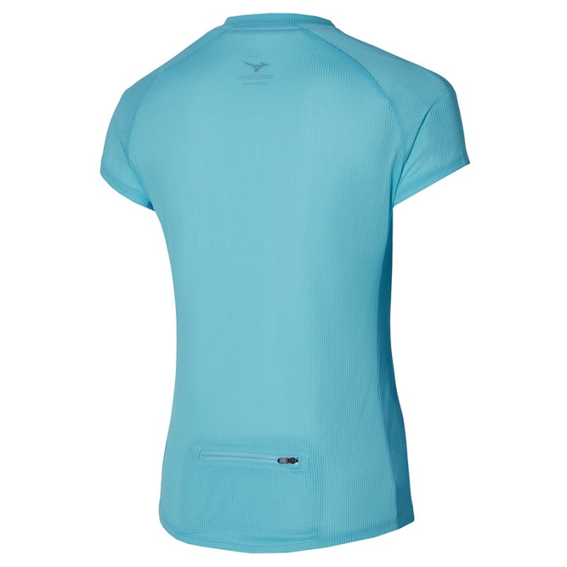 Mizuno Trail Dryaeroflow HZ Tee Turquoise | BLHE2195