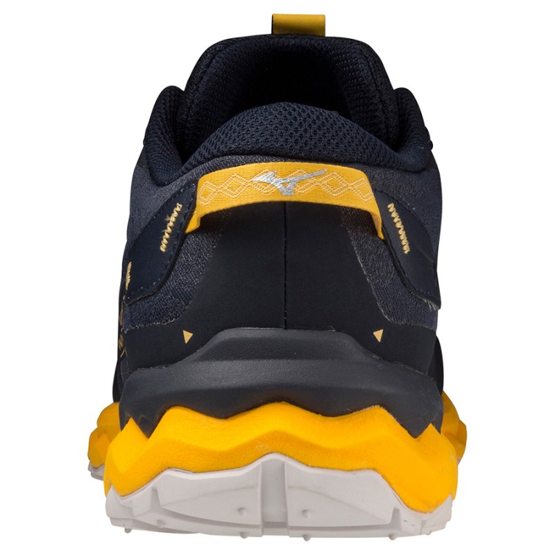 Mizuno WAVE Daichi 7 Donkerblauw Geel | NPHJ5862