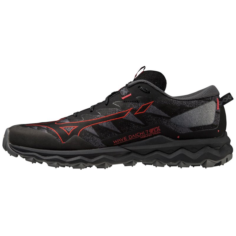 Mizuno WAVE Daichi 7 GTX Zwart Rood | CJID1386