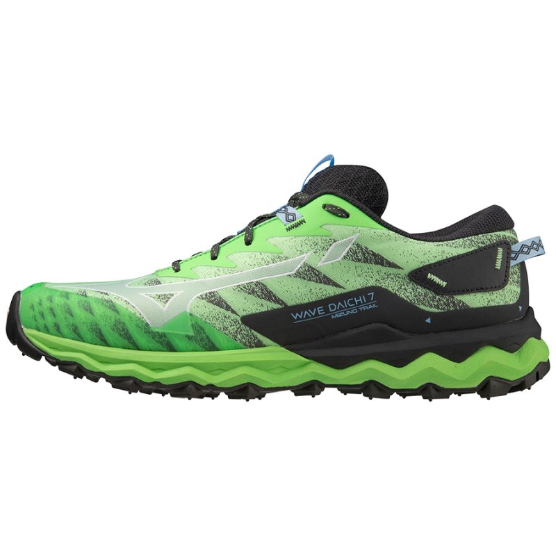 Mizuno WAVE Daichi 7 Groen Groen Blauw | FAIZ8957