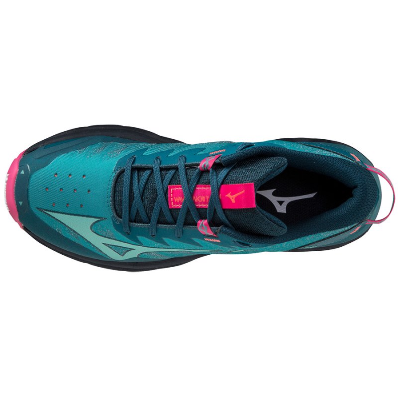 Mizuno WAVE Daichi 7 Groen Roze | EDGY6008