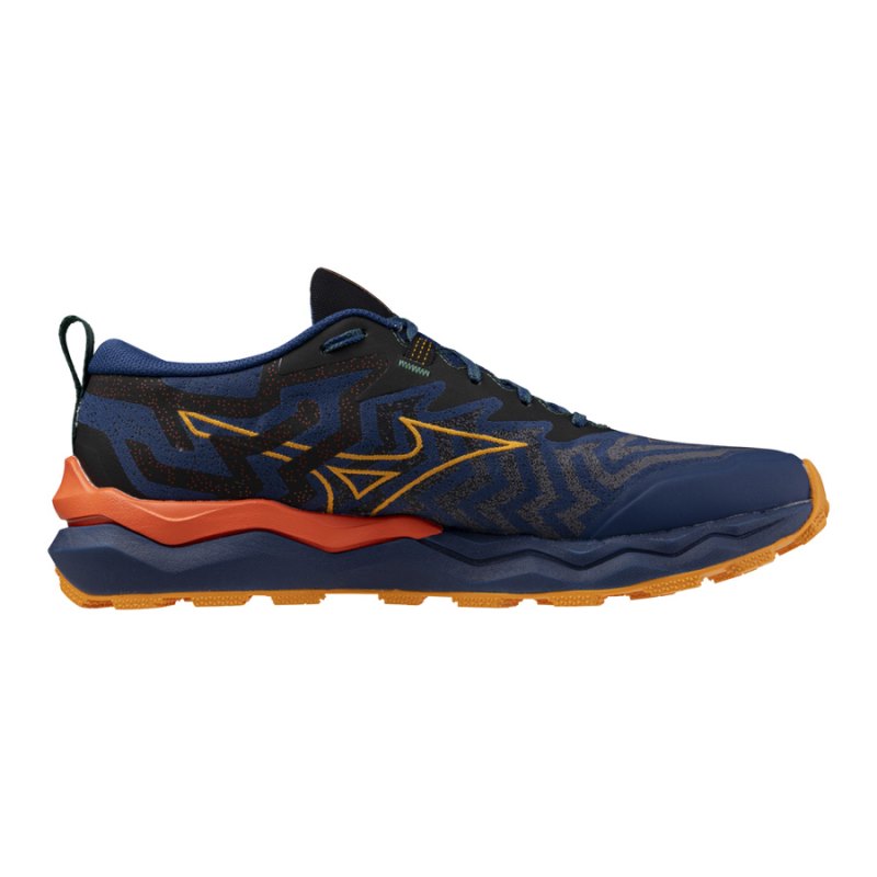 Mizuno WAVE Daichi 8 Donkerblauw Oranje | DZXO8605