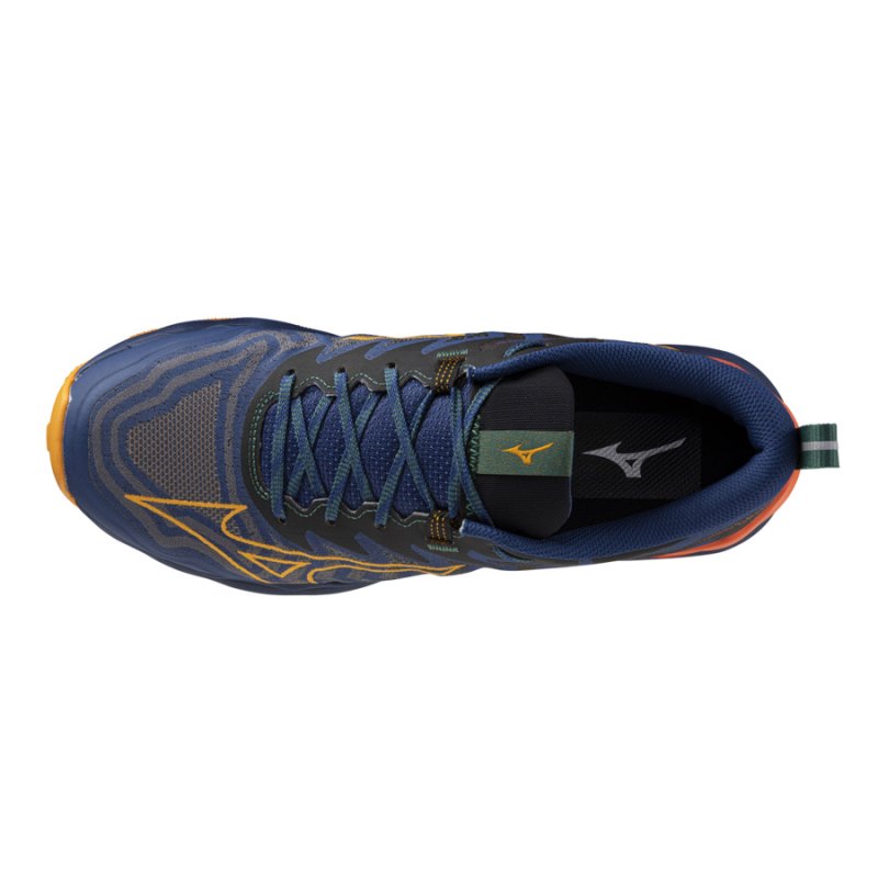 Mizuno WAVE Daichi 8 Donkerblauw Oranje | DZXO8605