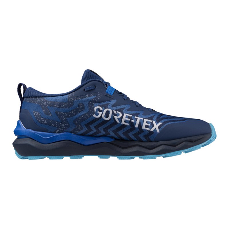 Mizuno WAVE Daichi 8 GTX Donkerblauw Wit Blauw | AQZR0781