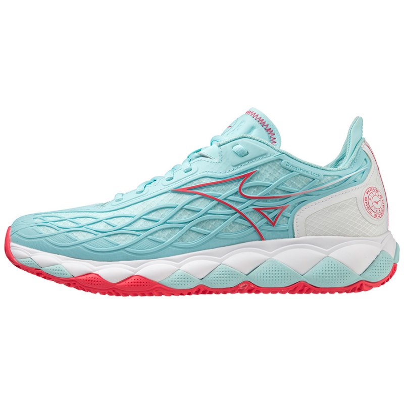 Mizuno WAVE Enforce Tour CC Turquoise Koraal Wit | BRMX2092