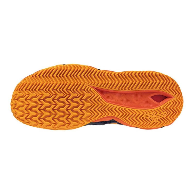 Mizuno WAVE Enforce Tour Padel Donkerblauw Wit Oranje | ITXE2385