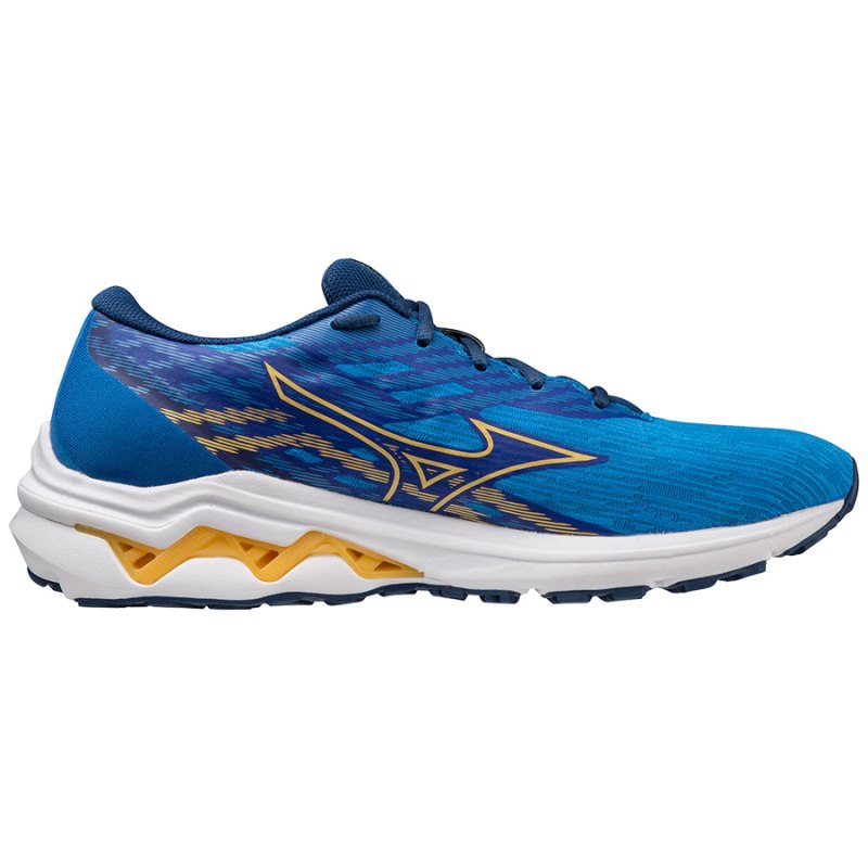 Mizuno WAVE Equate 7 Blauw Goud | DNUR3333