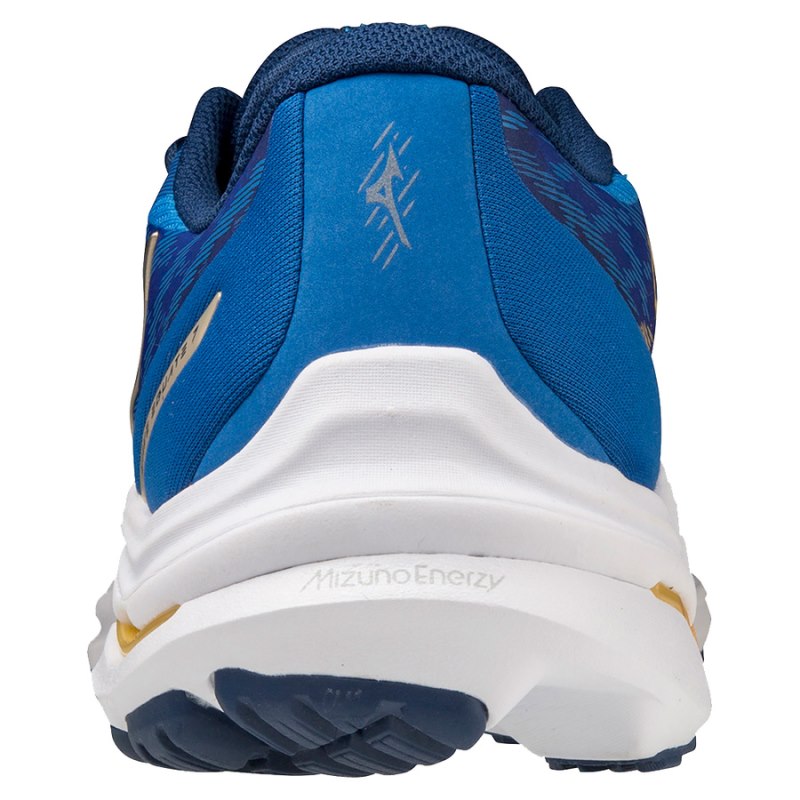 Mizuno WAVE Equate 7 Blauw Goud | DNUR3333