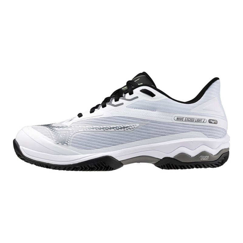 Mizuno WAVE Exceed Light 2 CC Wit Donkergrijs Zwart | TJQL4260