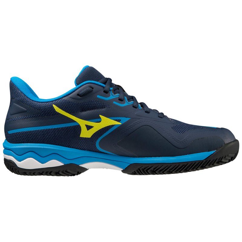 Mizuno WAVE Exceed Light 2 Donkerblauw Blauw Goud | SWEQ6116