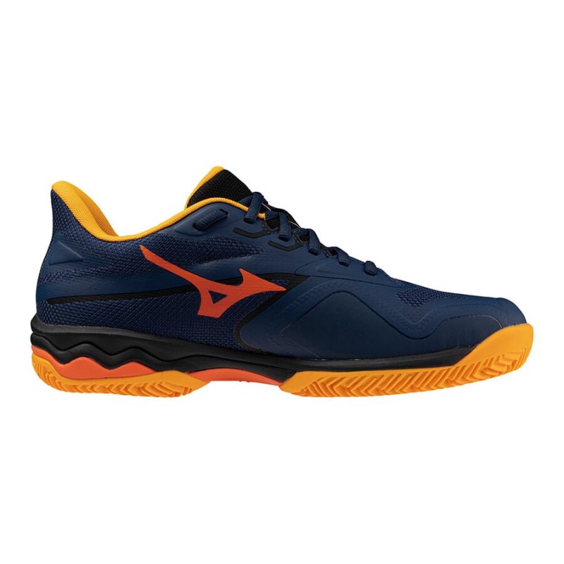 Mizuno WAVE Exceed Light 2 Padel Donkerblauw Wit Oranje | VWTZ9759