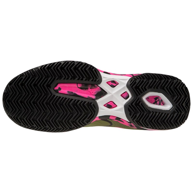 Mizuno WAVE Exceed Light 2 Padel Groen Roze Zwart | HGEU5859