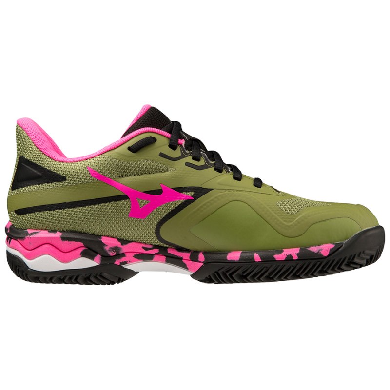 Mizuno WAVE Exceed Light 2 Padel Groen Roze Zwart | HGEU5859