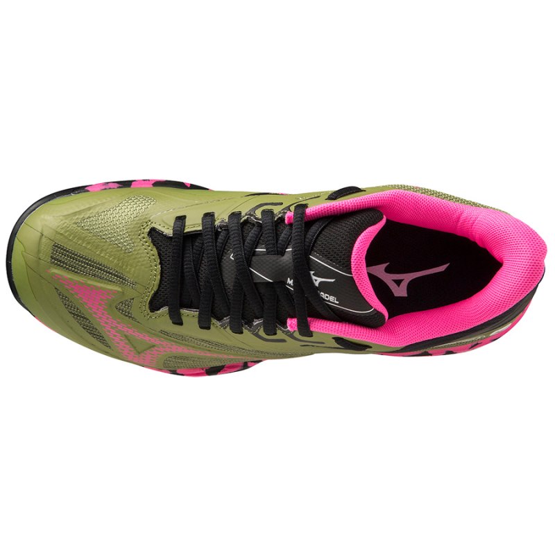 Mizuno WAVE Exceed Light 2 Padel Groen Roze Zwart | HGEU5859