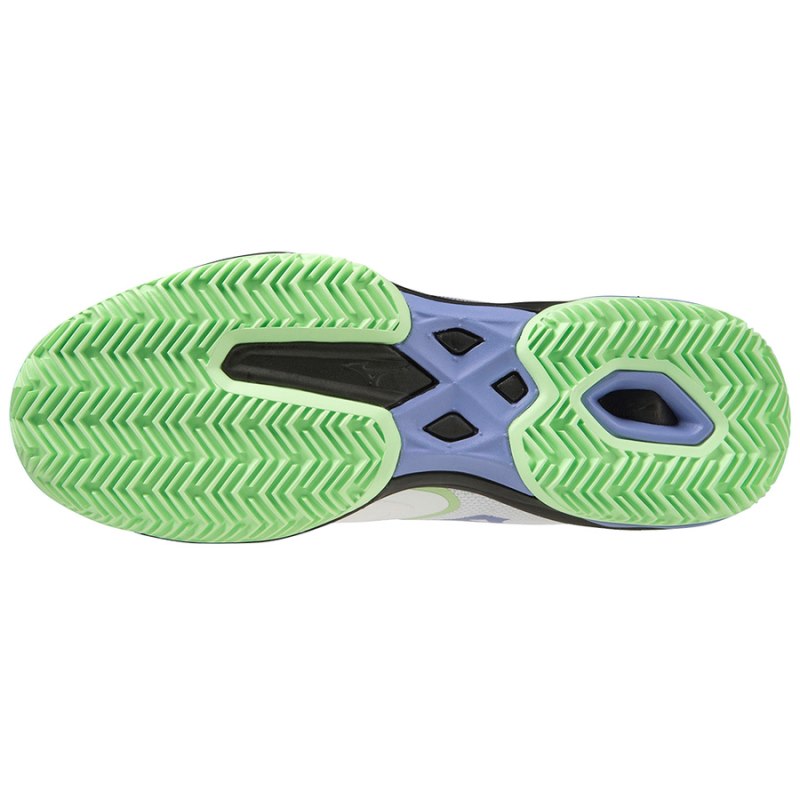 Mizuno WAVE Exceed Light 2 Padel Wit Paars Groen | WPIP9158