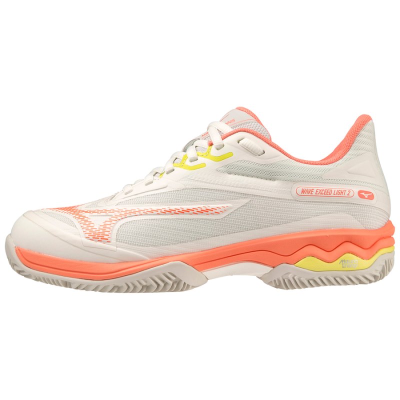 Mizuno WAVE Exceed Light 2 Wit Koraal Geel | MTYY8990