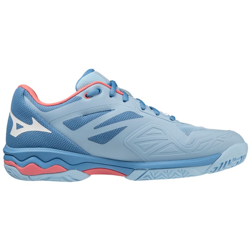 Mizuno WAVE Exceed Light AC Blauw Wit Roze | ZMSO4785