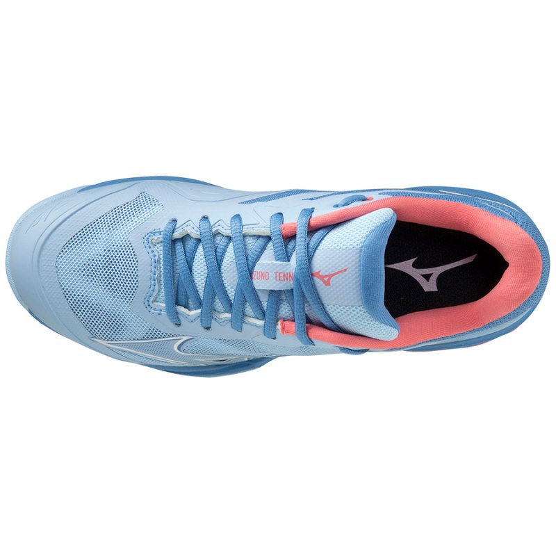 Mizuno WAVE Exceed Light AC Blauw Wit Roze | ZMSO4785