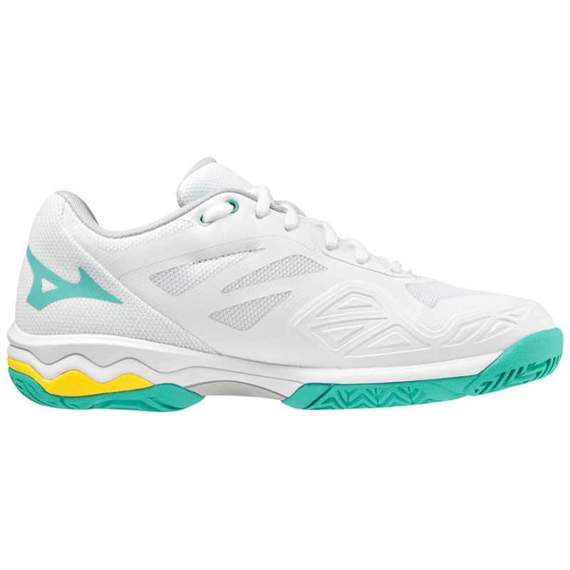 Mizuno WAVE Exceed Light AC Wit Turquoise Geel | XYBL6429