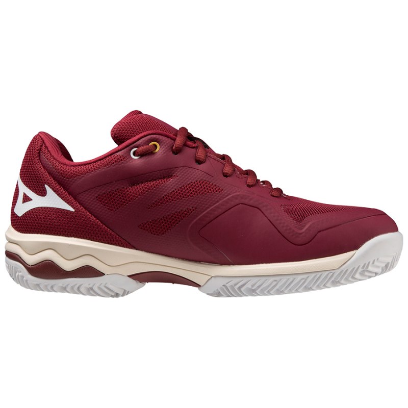 Mizuno WAVE Exceed Light CC Bordeaux Wit | RXLO2992