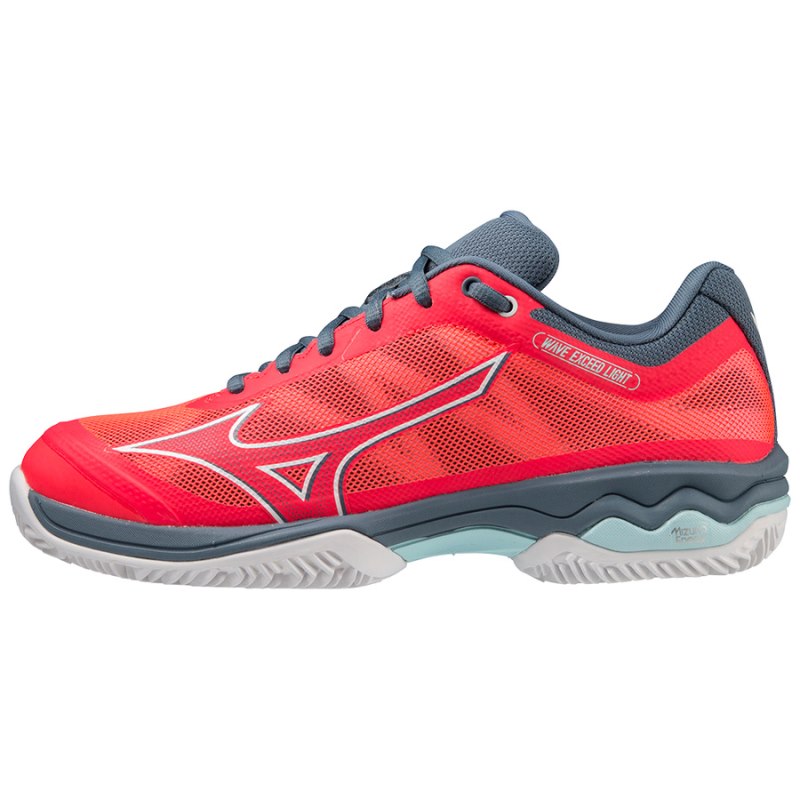 Mizuno WAVE Exceed Light CC Koraal Wit Blauw | ZAIS6428