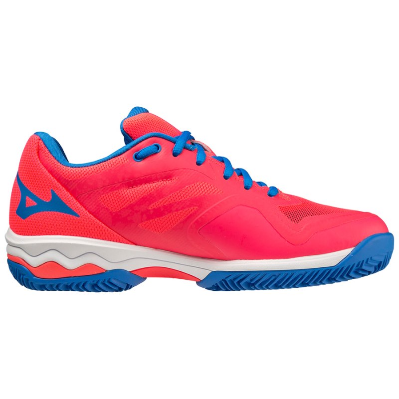 Mizuno WAVE Exceed Light Padel Roze Wit Blauw | TZIN5990