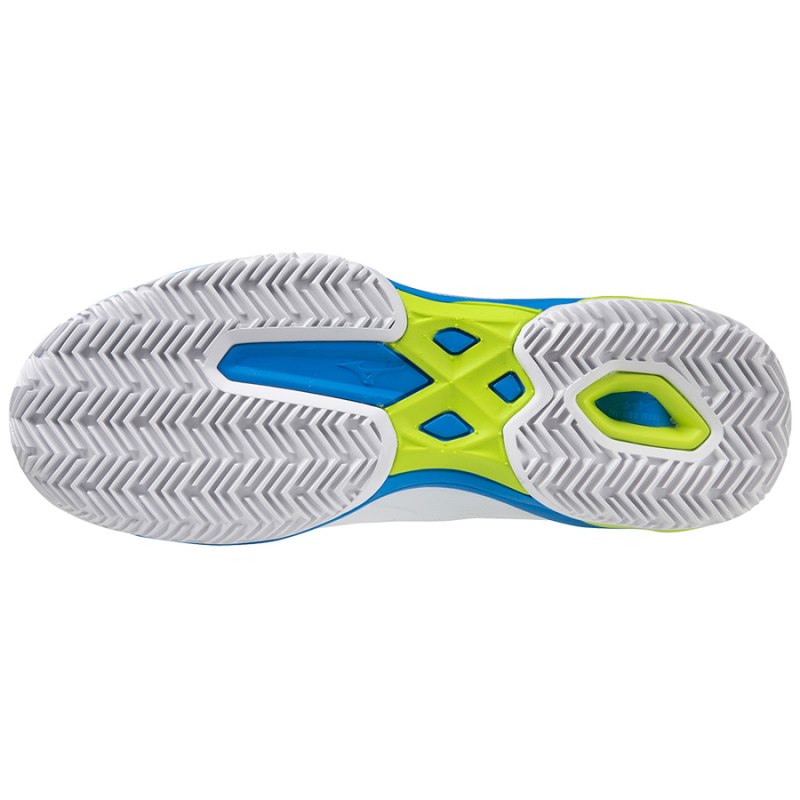 Mizuno WAVE Exceed Light Padel Wit Blauw Lichtgroen | XTJW3835