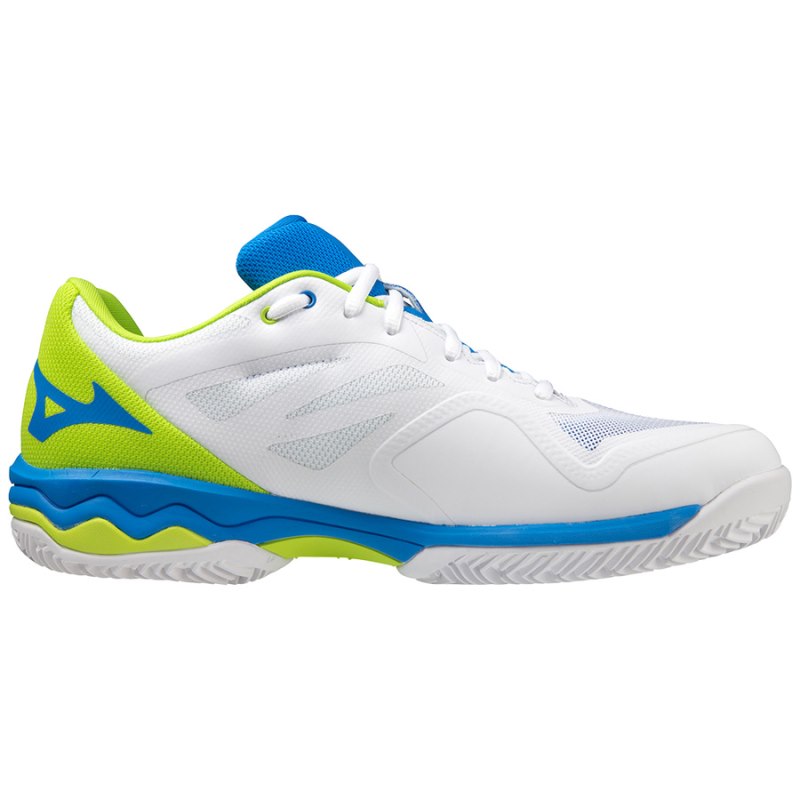 Mizuno WAVE Exceed Light Padel Wit Blauw Lichtgroen | XTJW3835