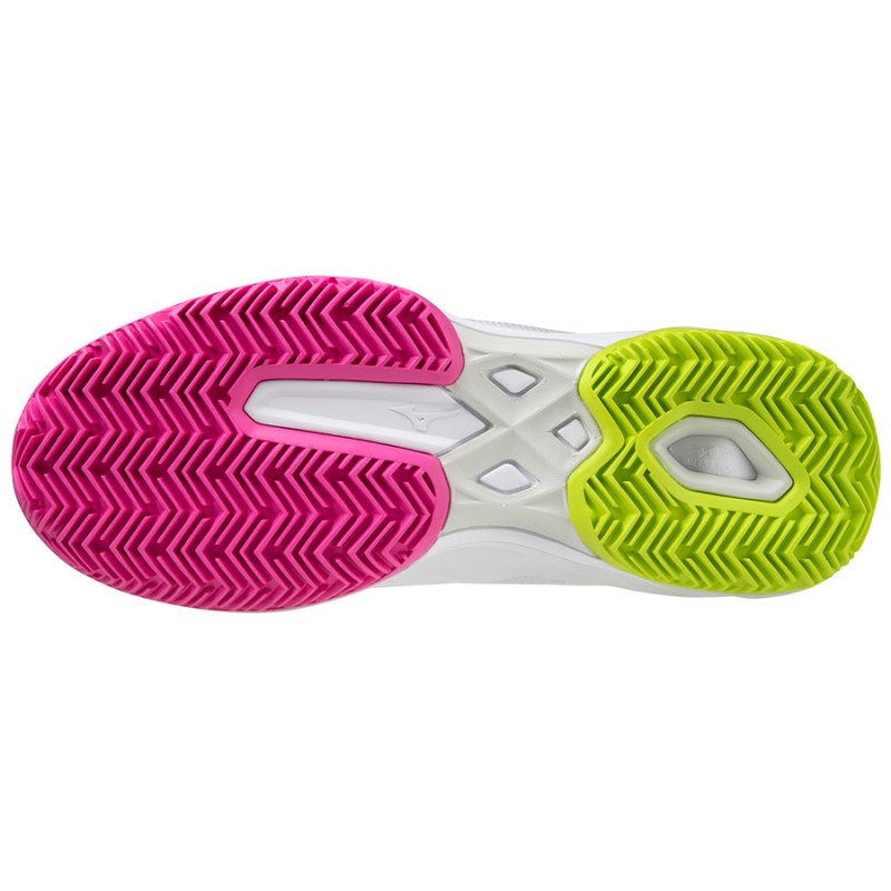 Mizuno WAVE Exceed Light Padel Wit Fuchsie Lichtgroen | LIZQ8098