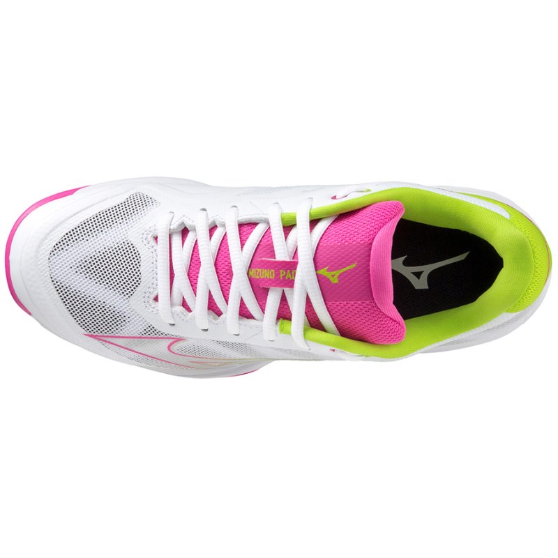 Mizuno WAVE Exceed Light Padel Wit Fuchsie Lichtgroen | LIZQ8098