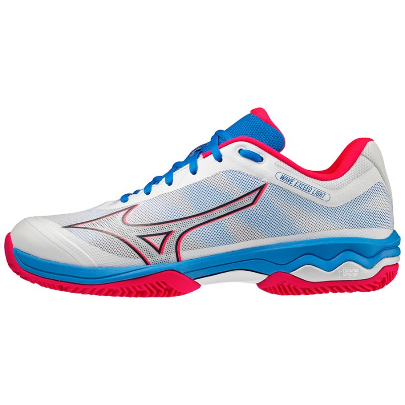 Mizuno WAVE Exceed Light Padel Wit Rood Blauw | COXQ4747