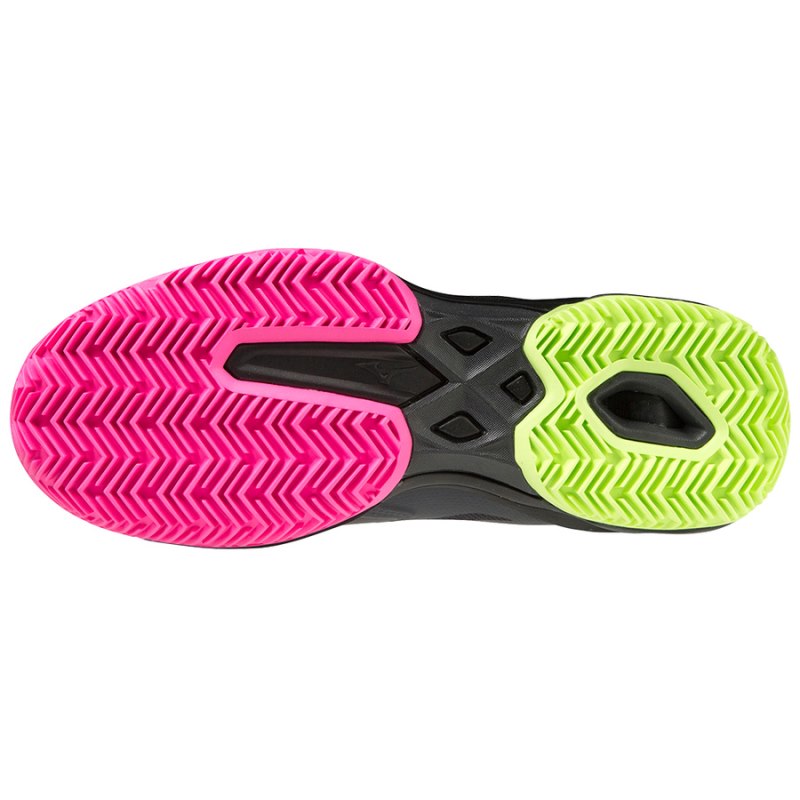 Mizuno WAVE Exceed Light Padel Zwart Roze Lichtgroen | UOBF3492