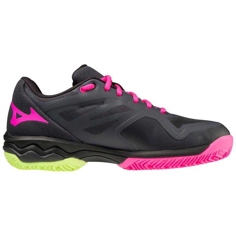 Mizuno WAVE Exceed Light Padel Zwart Roze Lichtgroen | UOBF3492