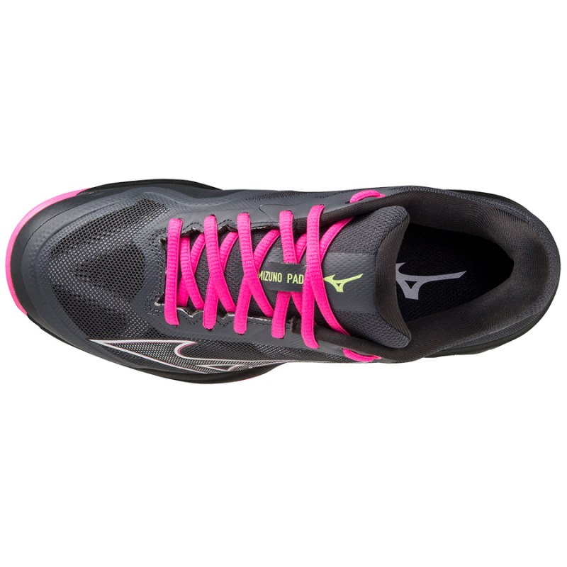 Mizuno WAVE Exceed Light Padel Zwart Roze Lichtgroen | UOBF3492