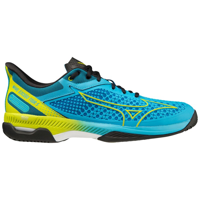 Mizuno WAVE Exceed Tour 5AC Blauw Geel Zwart | LHBY4832