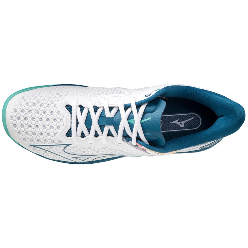 Mizuno WAVE Exceed Tour 5 AC Wit Turquoise | NJVN6193